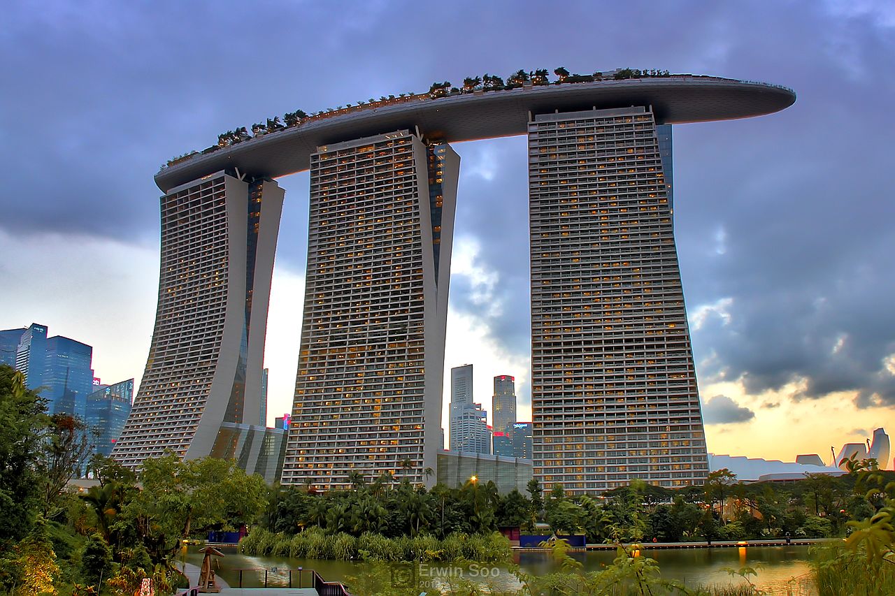 Крыша отеля Marina Bay Sands